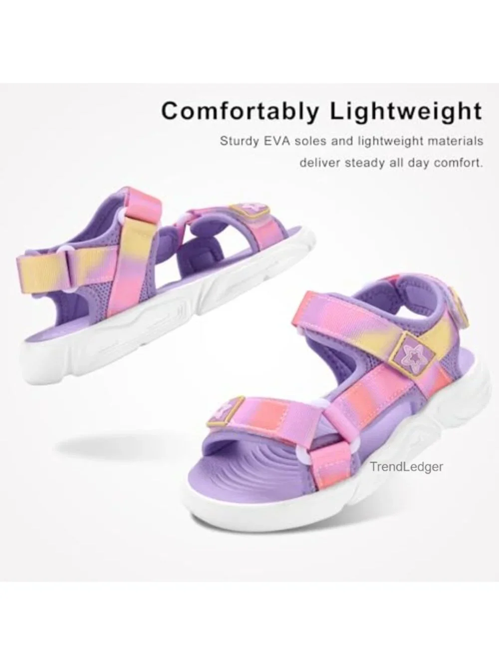 Kids Sport Sandals Athletic Water Beach Adjustable Straps